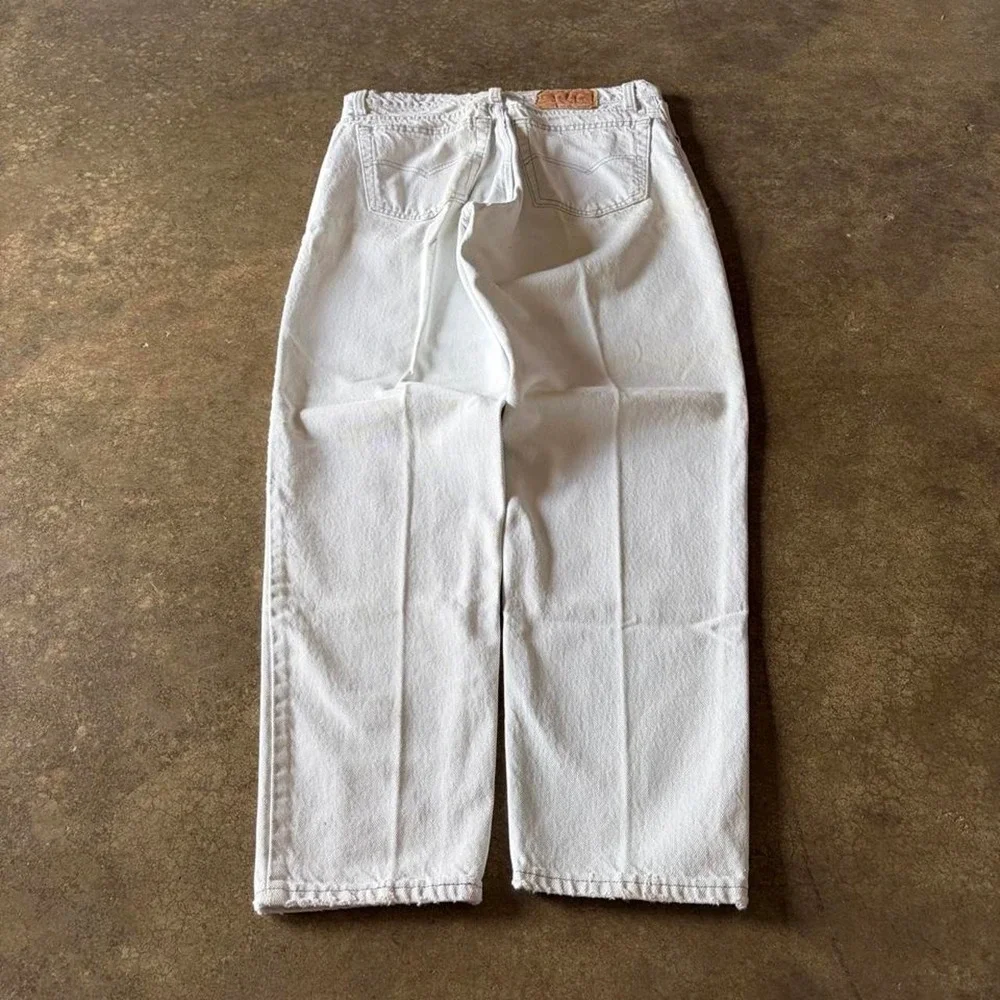 1980s-90s levis 550 white jeans